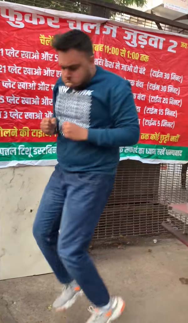 30 నిముషాల్లో 21 ప్లేట్స్ చోలే కుల్చా స్వాహా చేసాడు.. బుల్లెట్ బైక్ పట్టేసాడు: మీరు ట్రై చేయండి