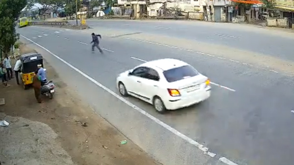 pedestrian road accident 