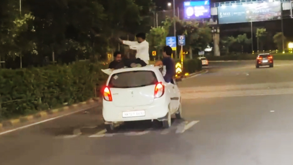 Push Ups on Moving Car