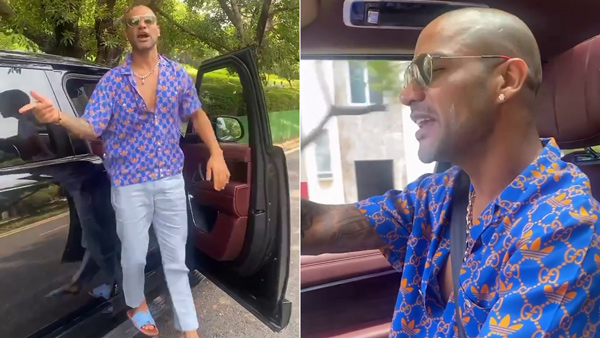 cricketer shikhar dhawan range rover car