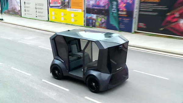 autonomous car spotted in Bangalore roads 