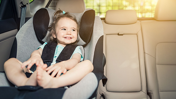 how to keep children safe in car driving 