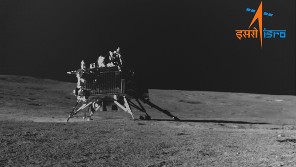 Chandrayaan-3 lander hops on moon Chandrayaan-3 lander hops on moon