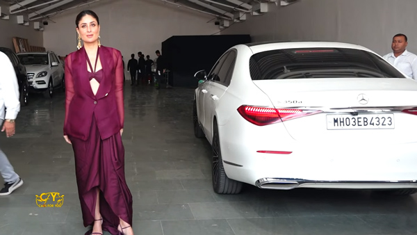  kareena kapoor seen in Mercedes Benz S350D 
