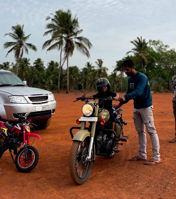 Four-Year-Old-Kid-Riding-Royal-Enfield-Classic-350 