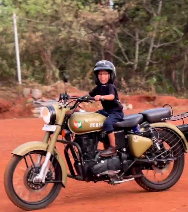Four-Year-Old-Kid-Riding-Royal-Enfield-Classic-350 