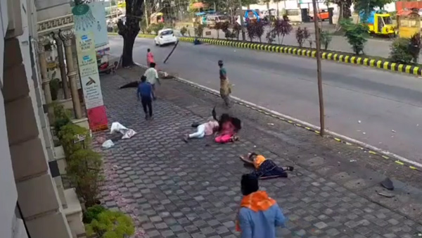 Car-Hit-Women-On-Footpath