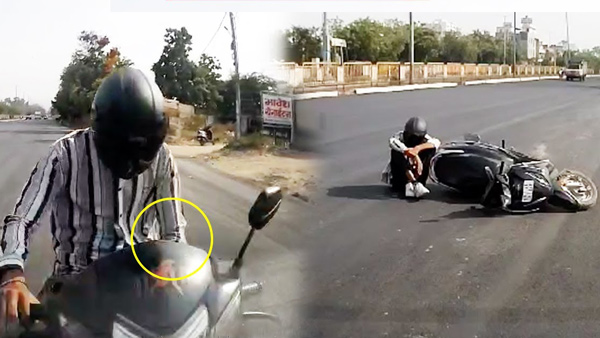 Honda activa and kia seltos accident dashcamvideo
