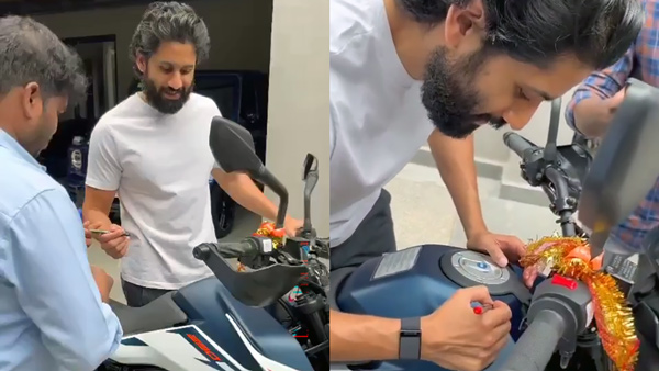 Naga-Chaitanya-Autograph-On-Bike Naga-Chaitanya-Autograph-On-Bike