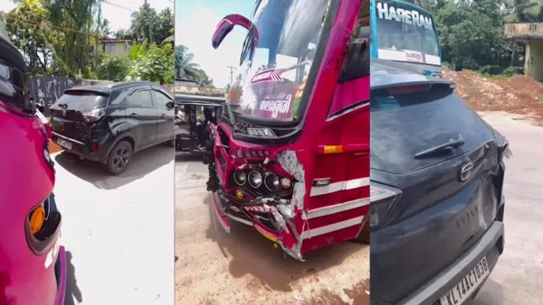 Tata-Nexon-Crashes-Into-Bus