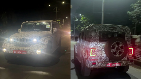 Mahindra Thar 5 door off road spied pics viral