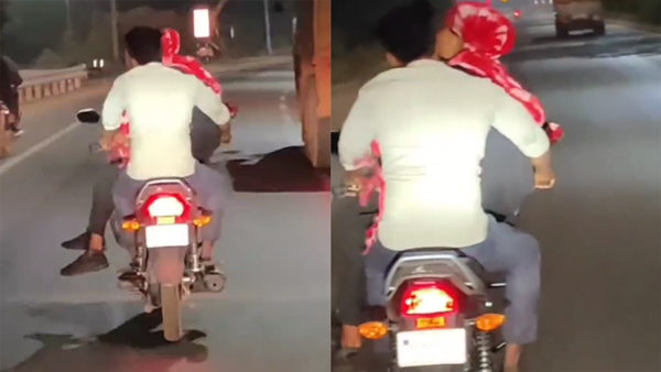 Couple romantic ride in bike in raipur Couple romantic ride in bike in raipur