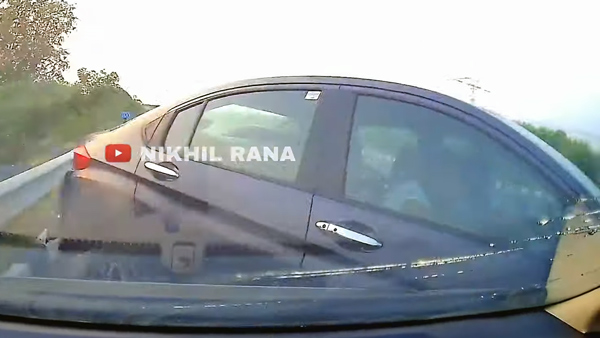 Honda city car crashed honda jazz hatchback