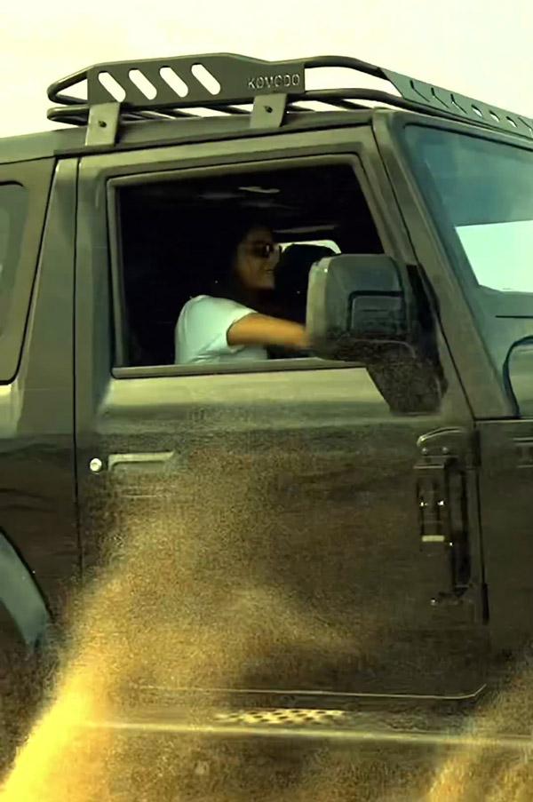 Keerthy-Suresh-Mahindra-Thar-Driving