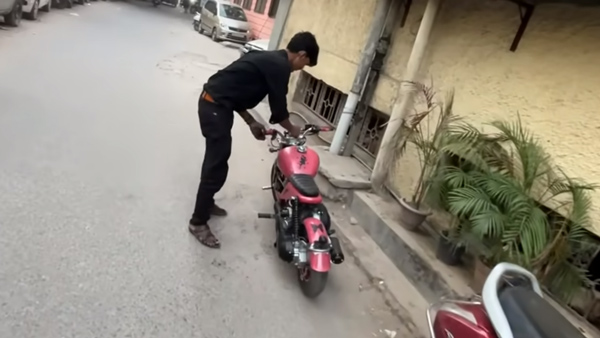 Father-Built-Mini-Royal-Enfield-Bullet-Bike