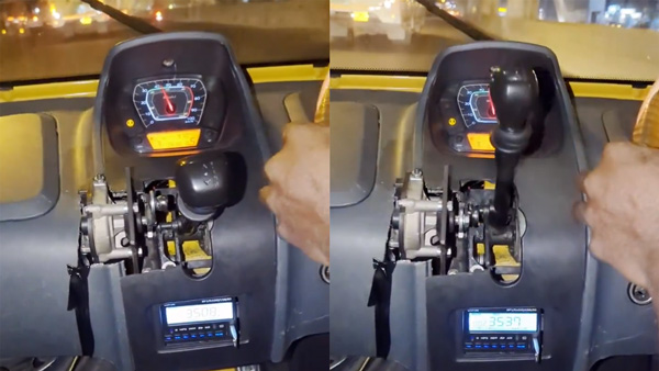 uber cab driver designed paddle shifters
