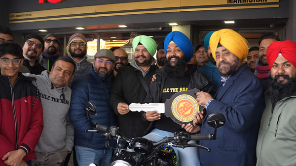 chandigarh man received first Royal Enfield Shotgun 650 