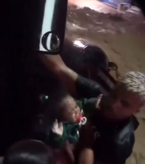 Young-Man-Saves-Mother-And-Child-Video