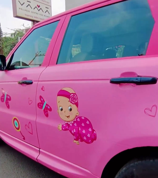 Gujarat Man Pink Rage Rover Car Video Viral