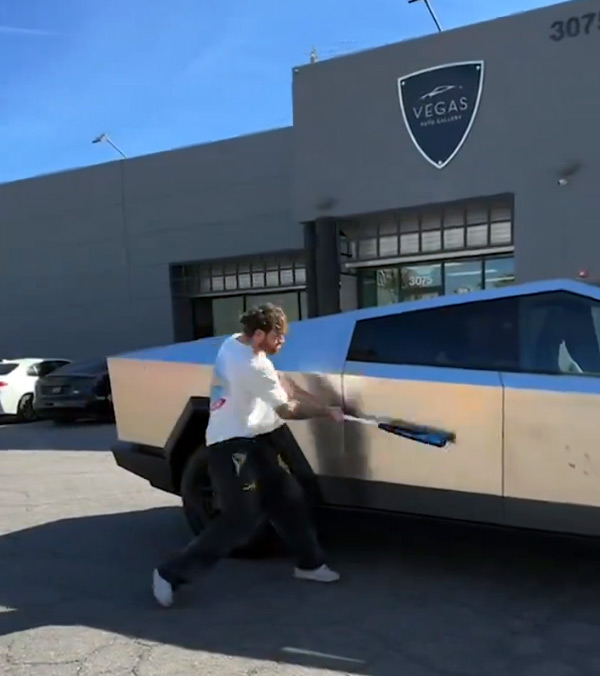 Elon Musk Shares Tesla Cybertruck Baseball Bat Test