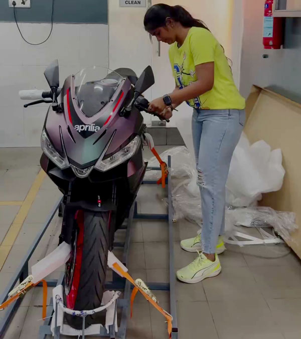 Aprilia RS 457 Bike First Delivery in Tamilnadu