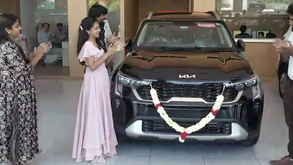 Actor Kottachi Gifted Kia Sonet To Her Daughter