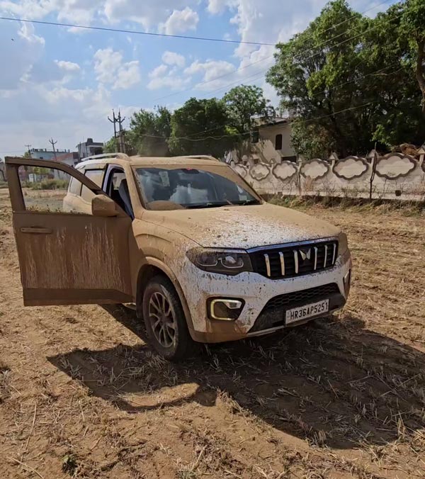 Mahindra Scorpio N Ploughs Agriculture Field