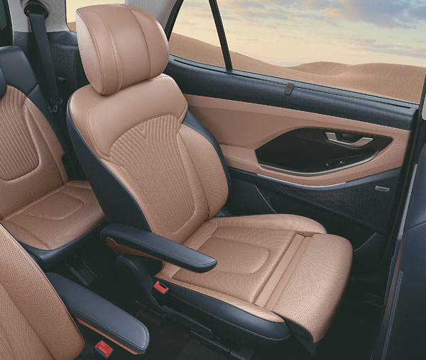 Hyundai Alcazar Facelift Seating