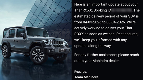 Mahindra Thar Roxx 5 Door Waiting Period