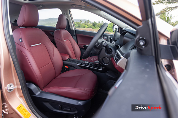 Tata Curvv Front Seat View