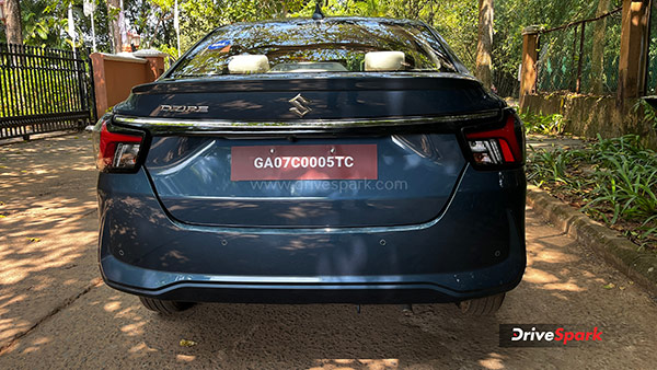 New Gen Maruti Dzire Rear View