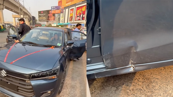New Maruti Suzuki Dzire First Accident
