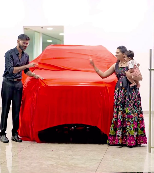 Kerala Celebrity Sheetal Elzha New Car