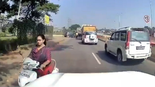 Woman Riding Wrong Route Woman Riding Wrong Route
