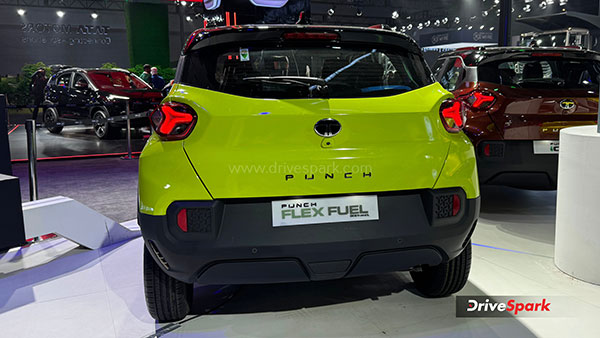 Tata Punch Flex Fuel Back Design