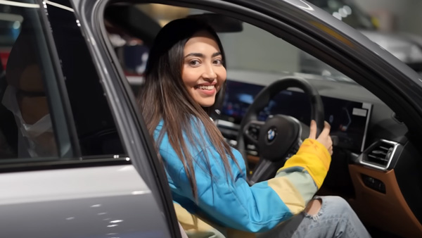 PUBG Gamer Kaashvi Hiranandani with BMW 3-Series