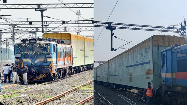 Goods TrainTravels On Wrong Track Goods TrainTravels On Wrong Track