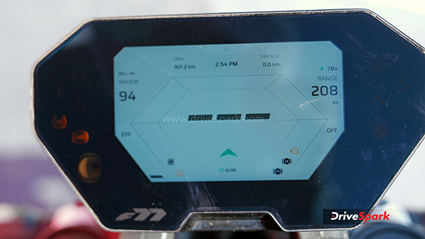 Ultraviolette F77 Superstreet Display