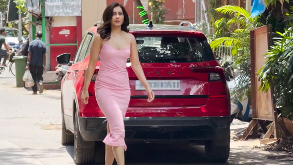 Actress Raashi Khanna Spotted With Skoda