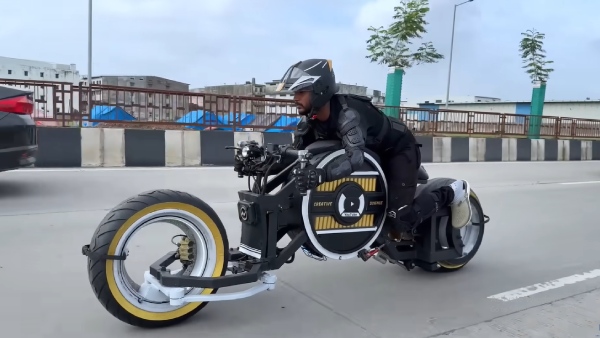 Young Indian Youtuber Built A Futuristic Designed Electric Bike