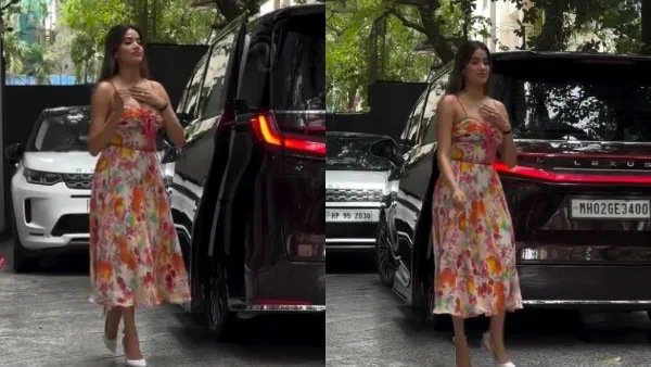 Janhvi Kapoor s Grand Entry Param Sundari Arrives in a Rs 2 96 Crore Lexus
