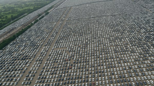 Maruti Suzuki Gujarat Plant Massive Car Yard View Goes Viral