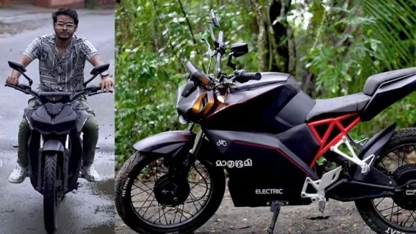 Kerala Youth Builds Electric Bike at Home for Just Rs 1 Lakh