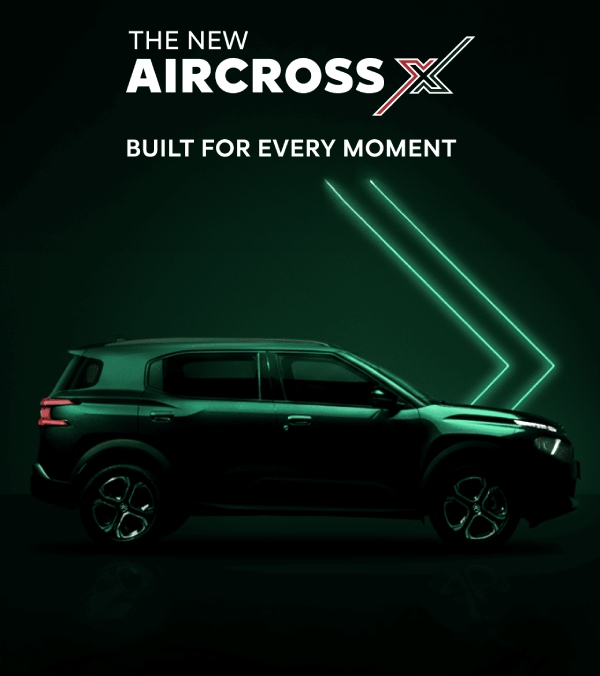 Citroen Aircross X Teased And Pre Booking Opened It Will Be Launch Soon