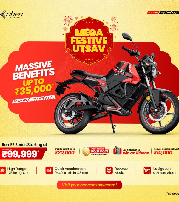 Oben Electric Mega Festive Utsav Offers On Electric Bikes Details
