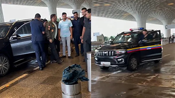 Salman Khan Spotted In BulletProof Luxury Car Mercedes Maybach At Airport