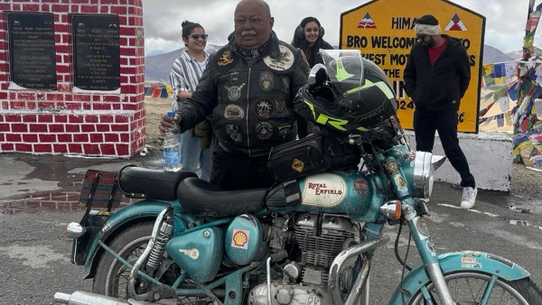 Sohan Roy Retired Lieutenant Colonel Reached Umling La Pass On Classic 500