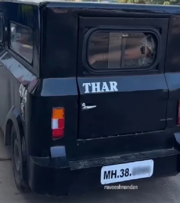 Maruti 800 Modified To Mahindra Thar Lookalike In Maharashtra Maruti 800 Modified To Mahindra Thar Lookalike In Maharashtra