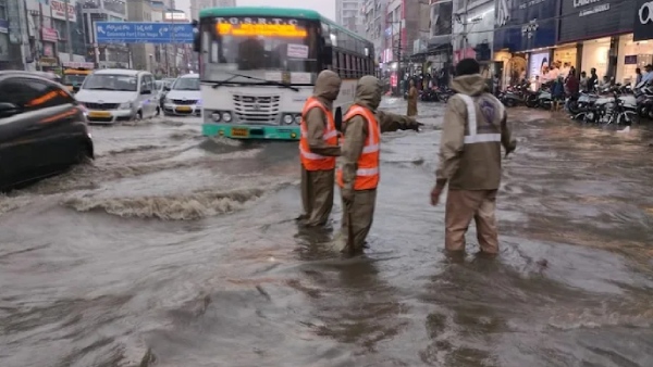 Cyclone Montha Cause Massive Damage To Roads Vehicles And Some Trains Are Cancelled