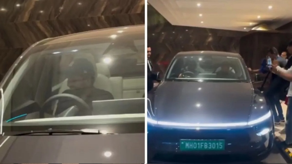 Rohit Sharma Buys Tesla Model Y Personalizes Number Plate with Kids Birth Dates